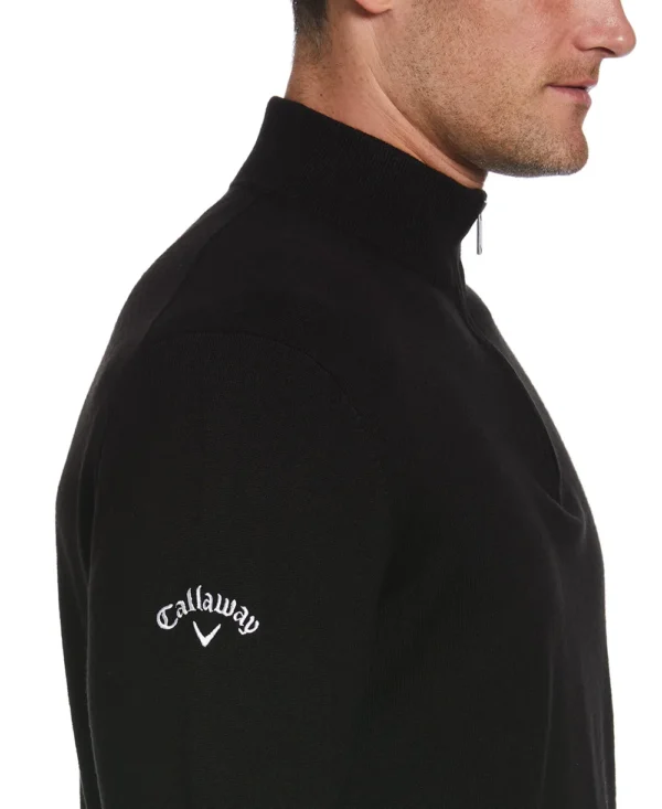 1/4 ZIP MERINO SWEATER