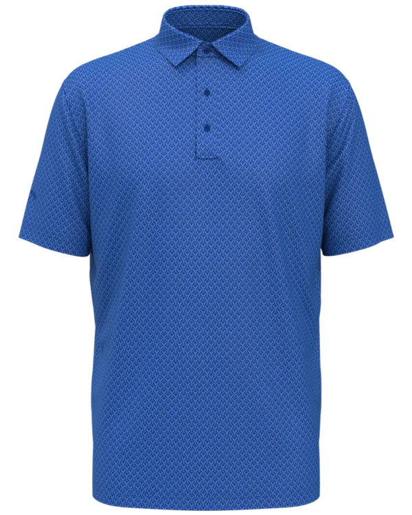 CGM794_429 ALL-OVER STITCHED CHEV POLO