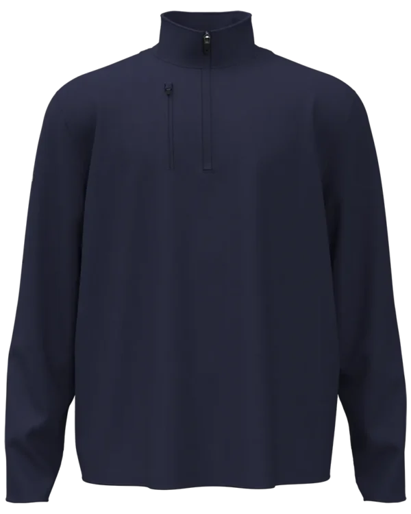 MID-WEIGHT DIAMOND QUILTED FLEECE 1/4 ZIP