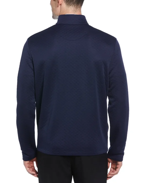 MID-WEIGHT DIAMOND QUILTED FLEECE 1/4 ZIP