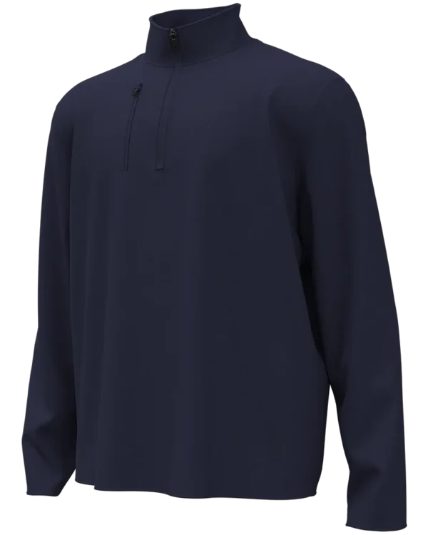 MID-WEIGHT DIAMOND QUILTED FLEECE 1/4 ZIP