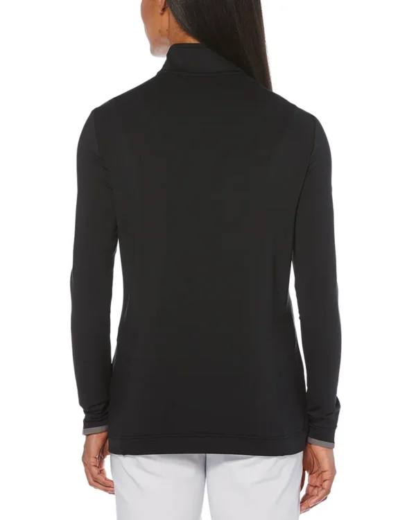 LADIES 1/4-ZIP MOCK PULLOVER