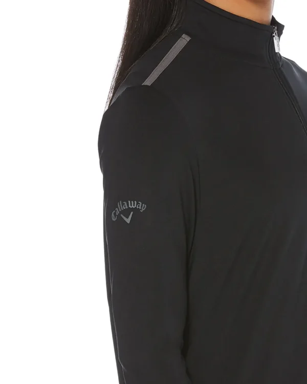 LADIES 1/4-ZIP MOCK PULLOVER