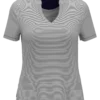 LADIES FINE LINE STRIPE POLO