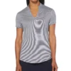 LADIES FINE LINE STRIPE POLO