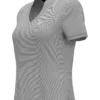 LADIES FINE LINE STRIPE POLO