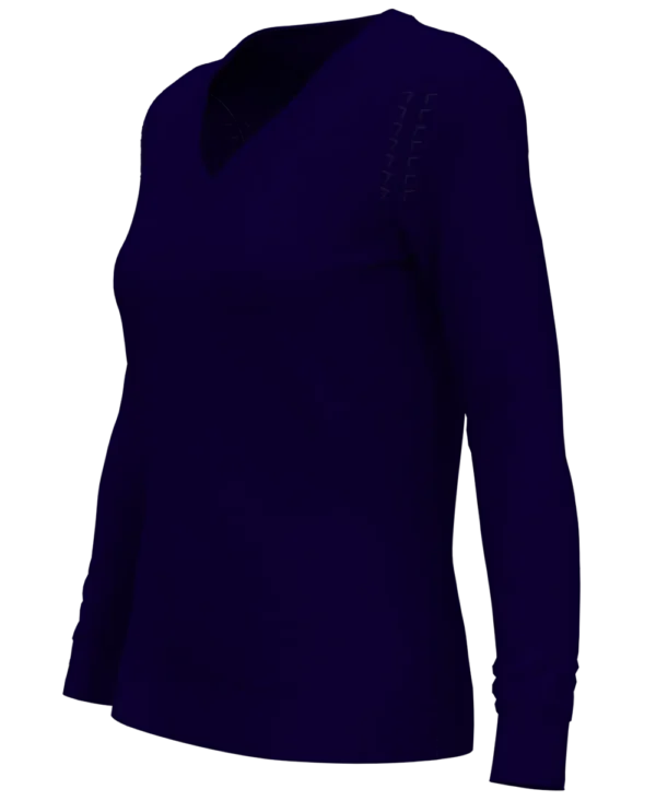 LADIES V-NECK MERINO SWEATER