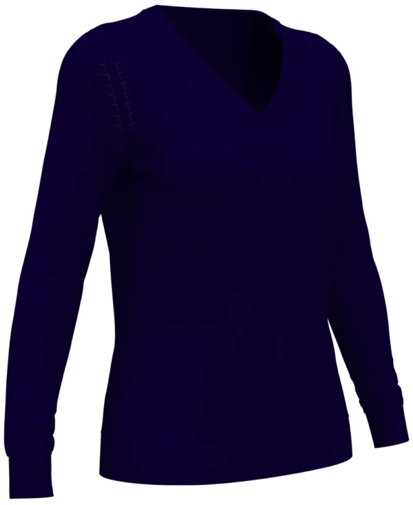 LADIES V-NECK MERINO SWEATER