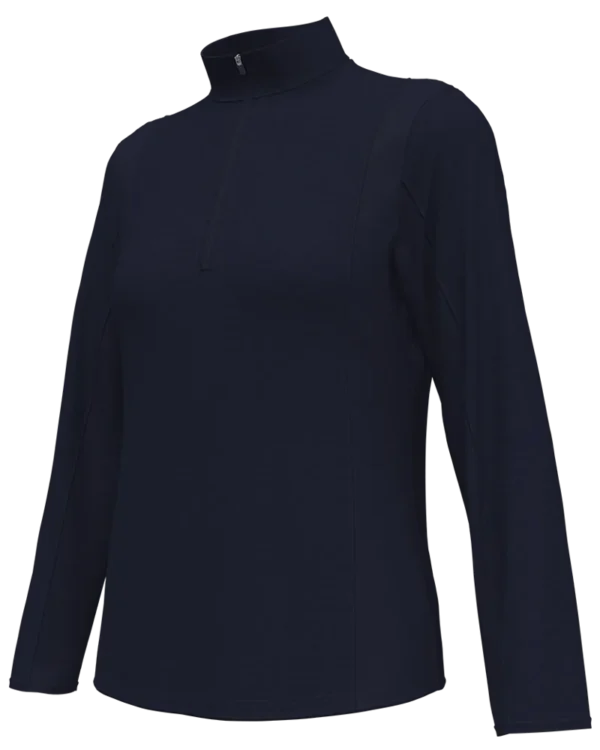 LADIES DIAMOND QUILTED FLEECE 1/4-ZIP