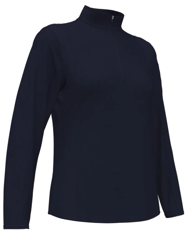LADIES DIAMOND QUILTED FLEECE 1/4-ZIP