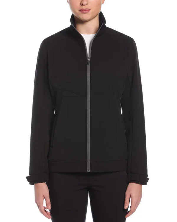 LADIES LS SOFT SHELL FULL ZIP JACKET