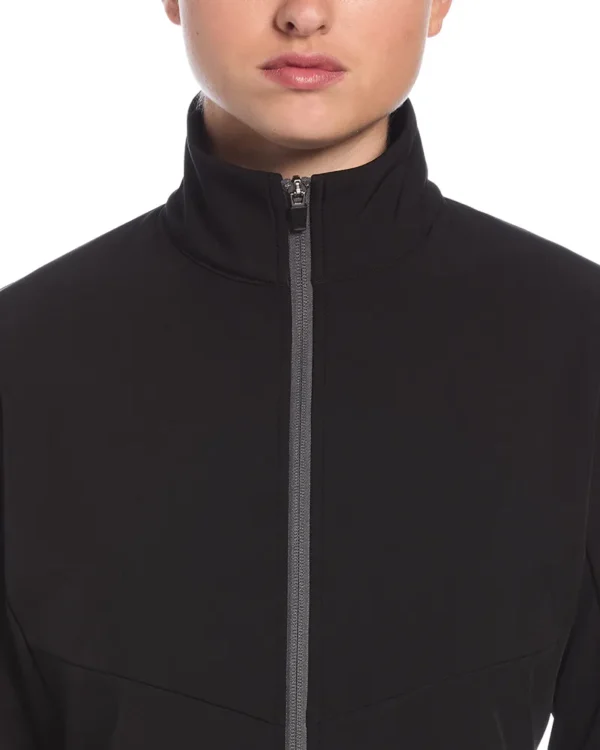 LADIES LS SOFT SHELL FULL ZIP JACKET