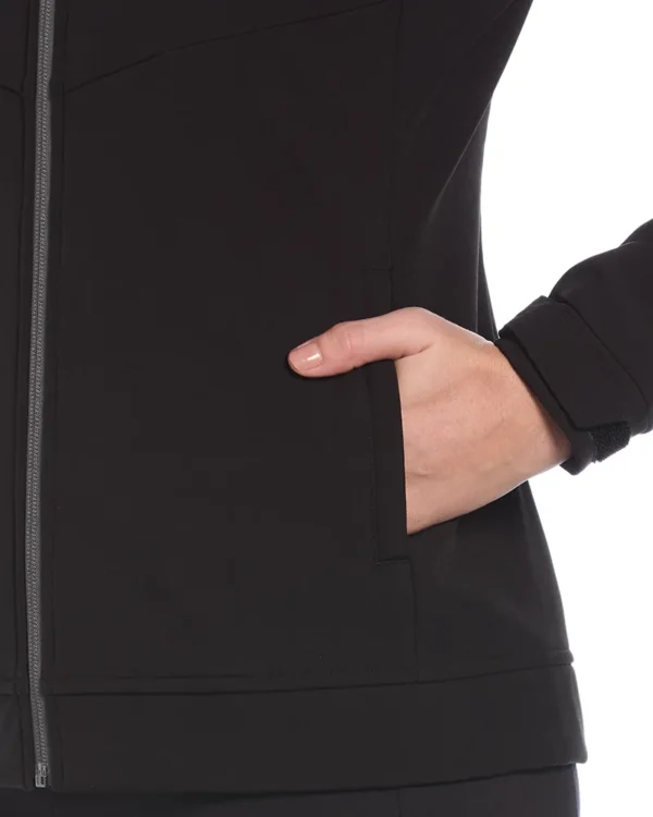 LADIES LS SOFT SHELL FULL ZIP JACKET