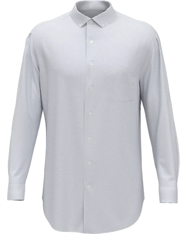 MINI-GRID WOVEN SHIRT