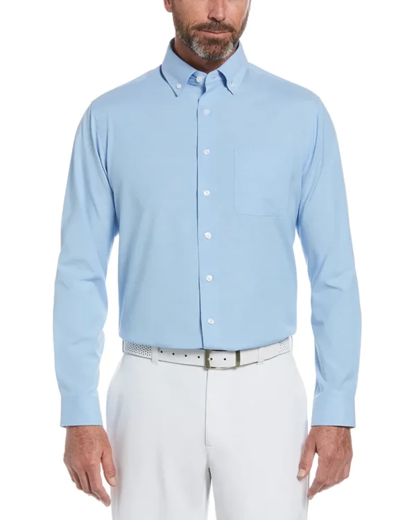 HEATHERED WOVEN SHIRT