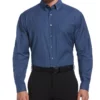 BIG & TALL HEATHERED WOVEN SHIRT