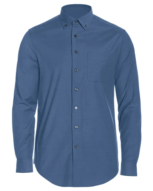 BIG & TALL HEATHERED WOVEN SHIRT