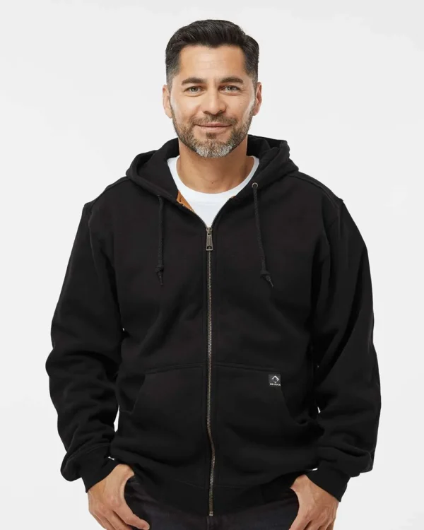 Men's Tall Crossfire Heavyweight Power Fleece Hooded Jacket with Thermal Lining - 7033T