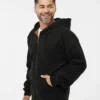 Men's Tall Crossfire Heavyweight Power Fleece Hooded Jacket with Thermal Lining - 7033T