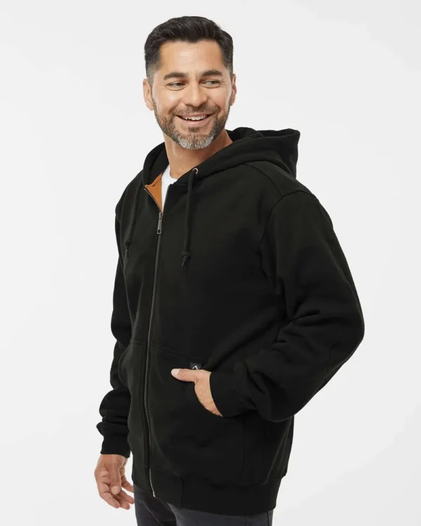 Men's Tall Crossfire Heavyweight Power Fleece Hooded Jacket with Thermal Lining - 7033T