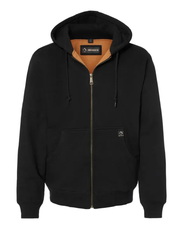 Men's Tall Crossfire Heavyweight Power Fleece Hooded Jacket with Thermal Lining - 7033T