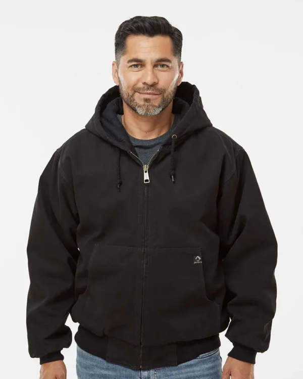 Men's Tall Cheyenne Boulder Cloth™ Hooded Jacket with Tricot Quilt Lining - 5020T