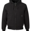 Men's Tall Cheyenne Boulder Cloth™ Hooded Jacket with Tricot Quilt Lining - 5020T