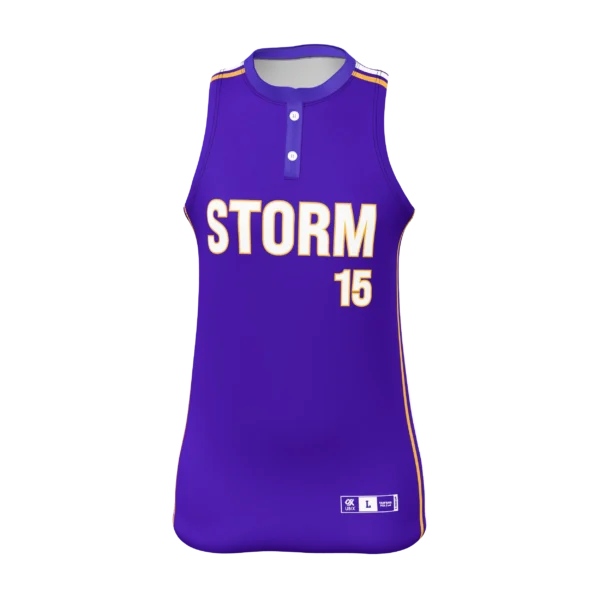 SOFTBALL 2-BUTTON SLEEVELESS