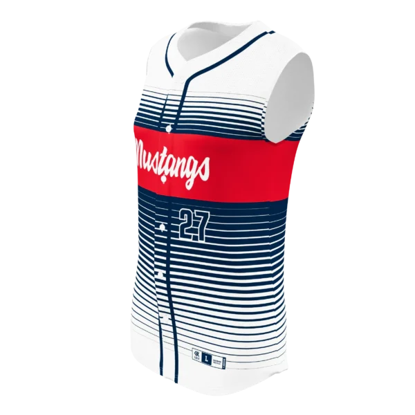 SOFTBALL FULL BUTTON SLEEVELESS