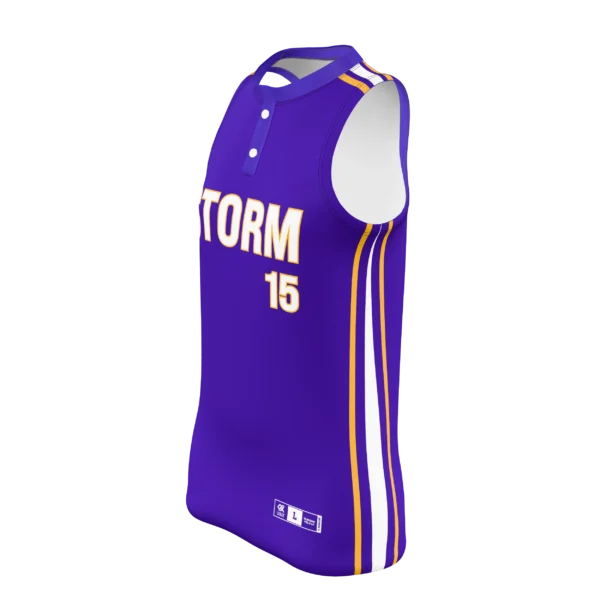 SOFTBALL 2-BUTTON SLEEVELESS