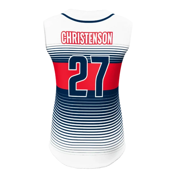 SOFTBALL FULL BUTTON SLEEVELESS