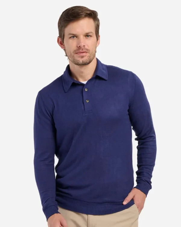 Men's Cuddle Sweater Polo - BM1101