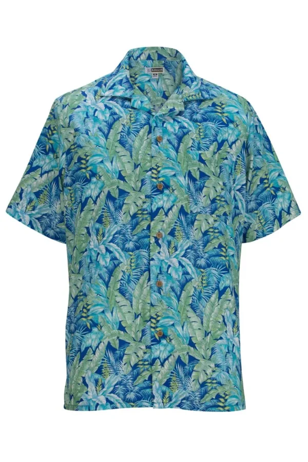 LEAF PRINT CAMP SHIRT