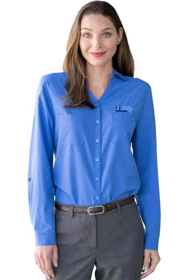 TWO POCKET LADIES BLOUSE