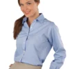 PINPOINT OXFORD LONG SLEEVE LADIES SHIRT