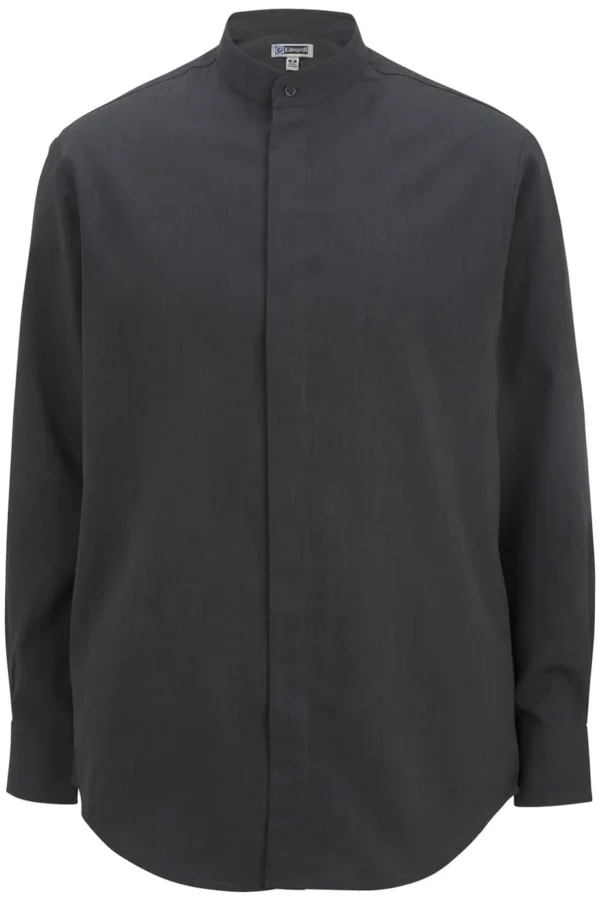 BANDED COLLAR BATISTE SHIRT