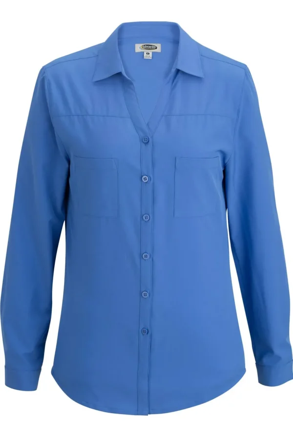 TWO POCKET LADIES BLOUSE