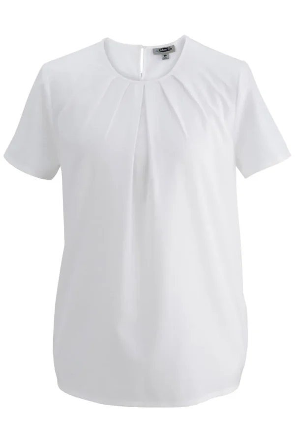 JEWEL NECK LADIES BLOUSE