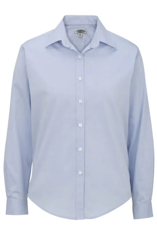 PINPOINT OXFORD LONG SLEEVE LADIES SHIRT