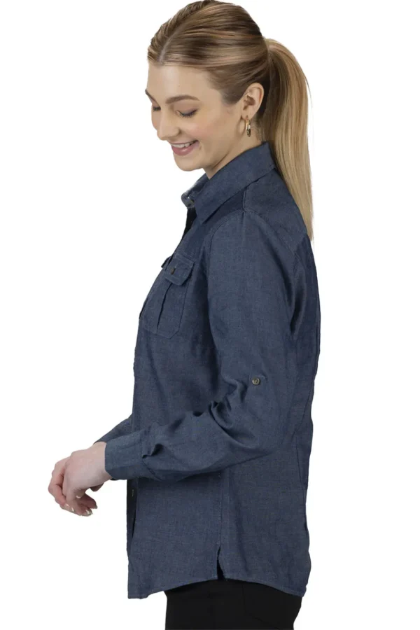CHAMBRAY SHIRT with TWO POCKETS
