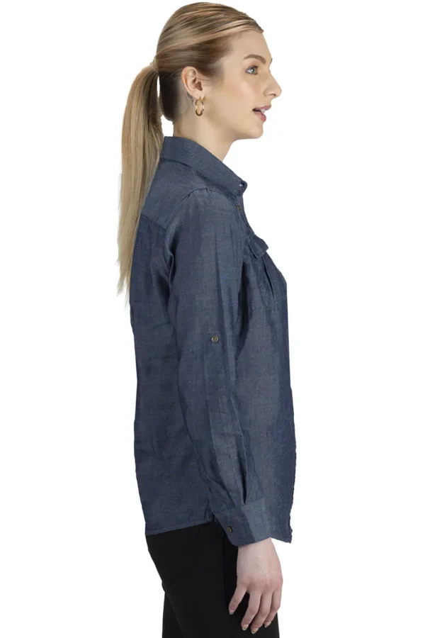 CHAMBRAY SHIRT with TWO POCKETS