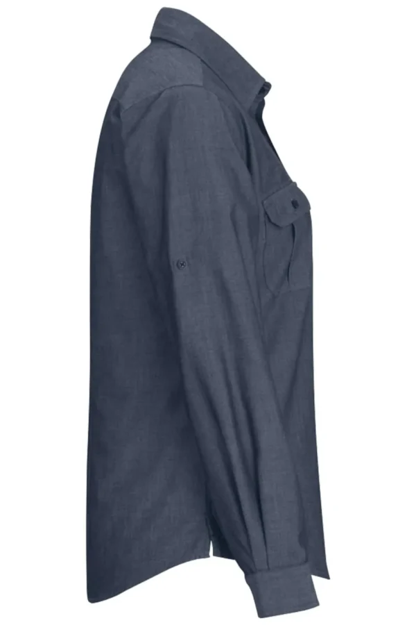 CHAMBRAY SHIRT with TWO POCKETS