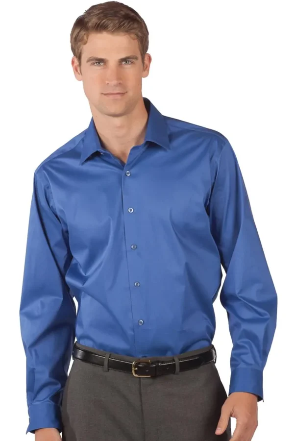 STRETCH BROADCLOTH LONG SLEEVE MENS SHIRT