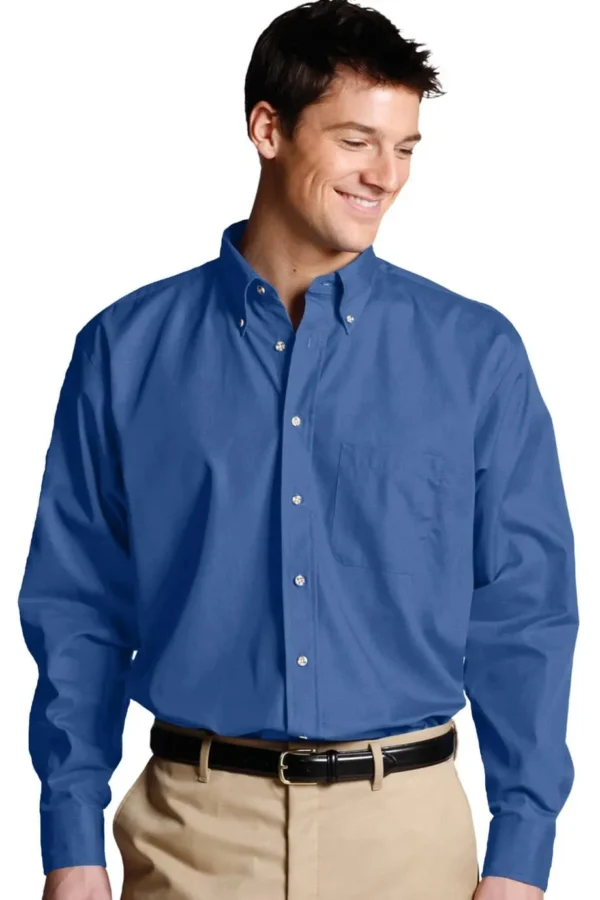 EASY CARE POPLIN LONG SLEEVE MENS SHIRT