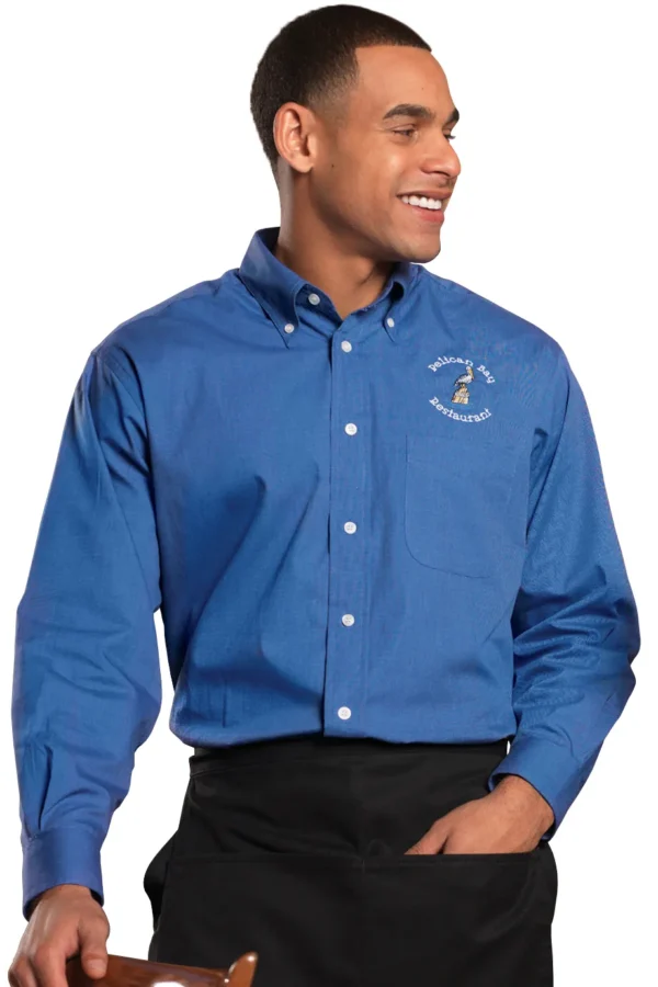 PINPOINT OXFORD LONG SLEEVE MENS SHIRT