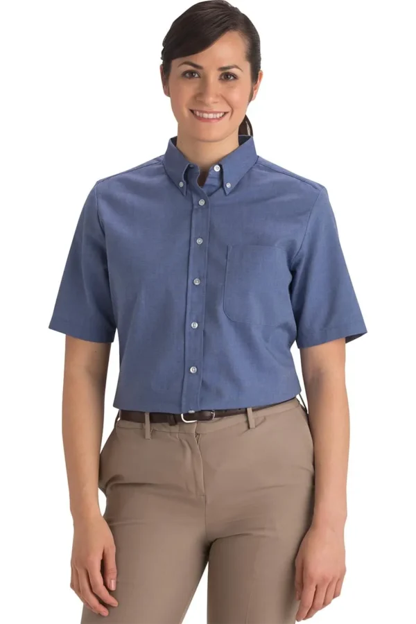 imageye___-_imgi_13_5027_061-OM EASY CARE OXFORD SHORT SLEEVE LADIES SHIRT