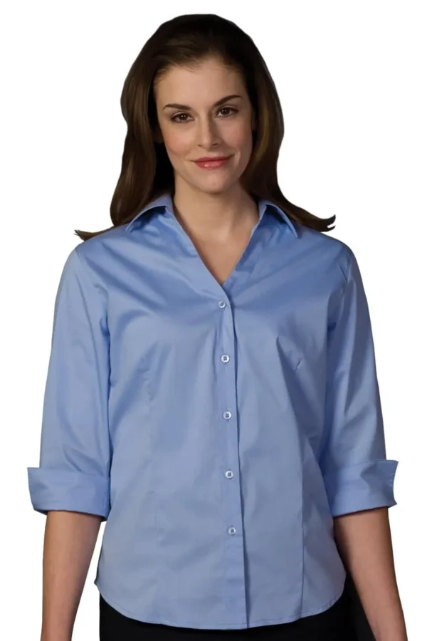 imageye___-_imgi_13_5045_001-OM STRETCH BROADCLOTH THREE QUARTER SLEEVE LADIES SHIRT