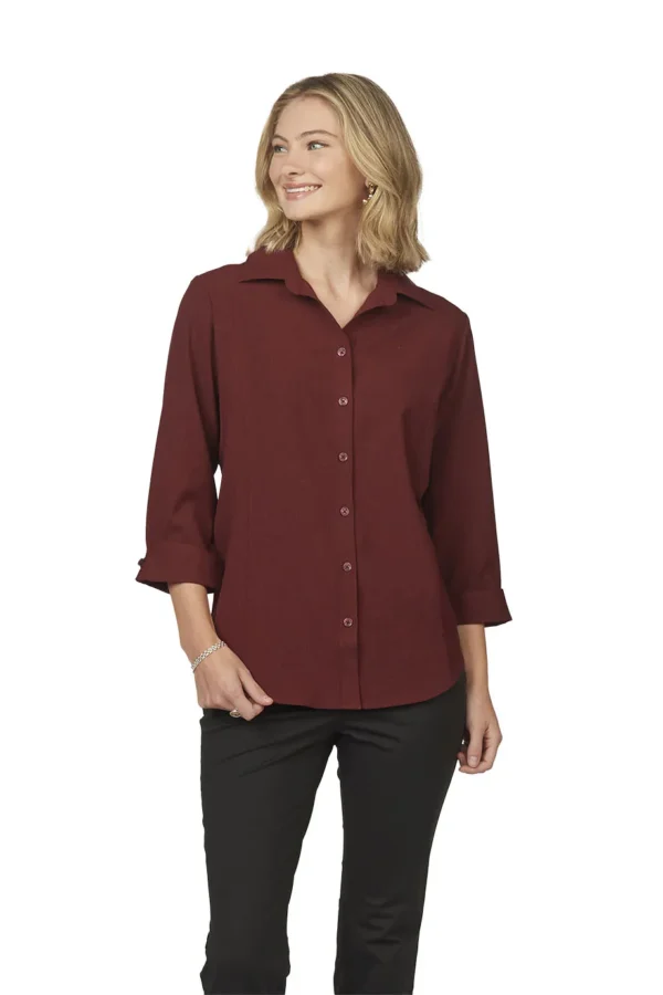 Ladies’ ¾ Sleeve FlexBatiste Blouse