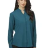 Ladies’ FlexBatiste Stand-Up Collar Shirt