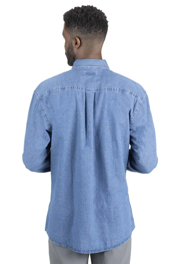 DENIM LONG SLEEVE MENS SHIRT